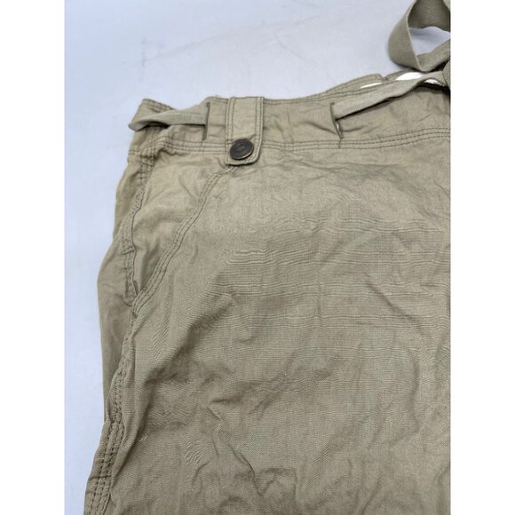 fox girls bermuda mom shorts kaki knee high cotton pocket zipper size 9 READ - Picture 4 of 10